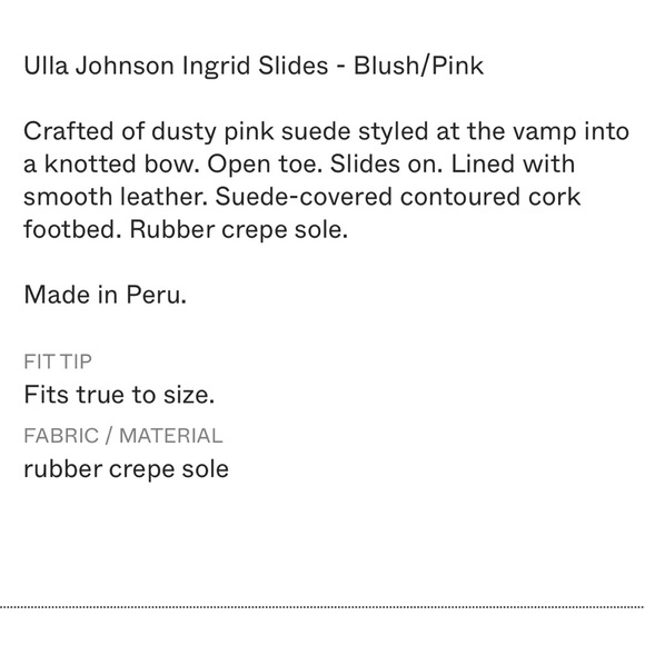 Ulla Johnson Ingrid Bow Slides in Cork Suede Blush Pink Size 35 (US 5) - Picture 5 of 16
